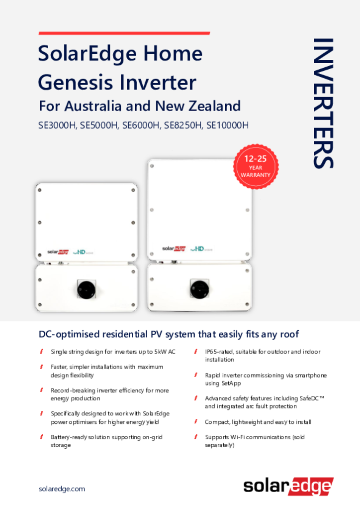 Solaredge Genesis Kw Inverter